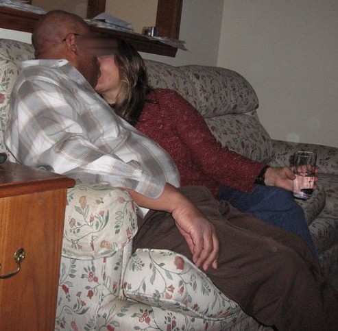 My Mom Kiss her Black Lover in Our House